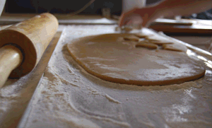 Hand Rolling Gingerbread